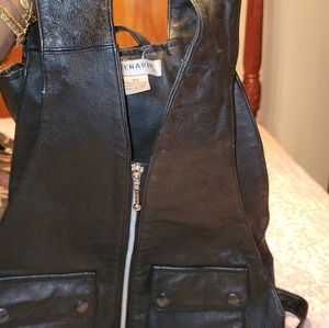 Leather vest bag